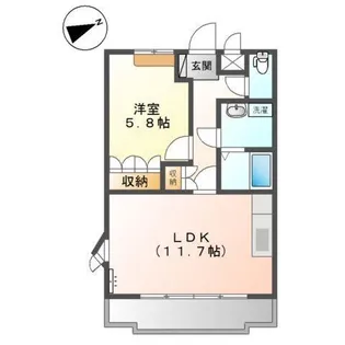 ル・ソレイユ細江I【2階】の間取り