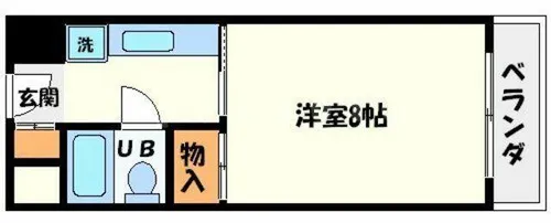 1Kの間取り画像
