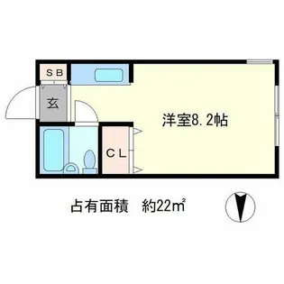 デジデンス宝ヶ池【2階】の間取り