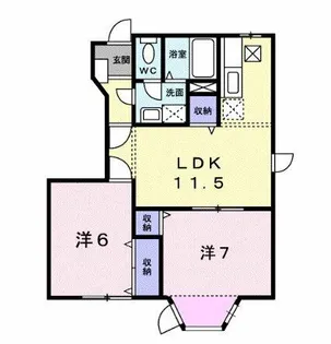 クレストール市場【1階】の間取り