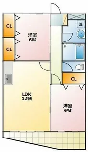 ユトリロ飯村【3階】の間取り