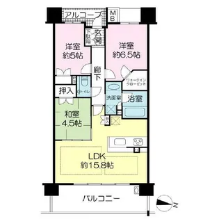 ザ・パークハウス六甲篠原(150070)【5階】の間取り