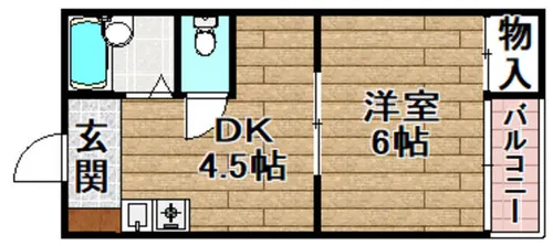 アプレシオ【201号室】の間取り