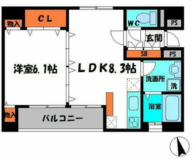 光琳【3階】の間取り