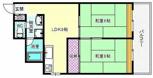 トキワマンション【3階】の間取り