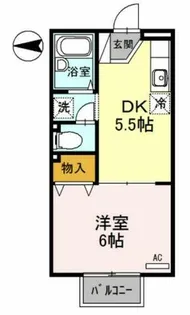 ロイヤルハイツⅡ【2階】の間取り