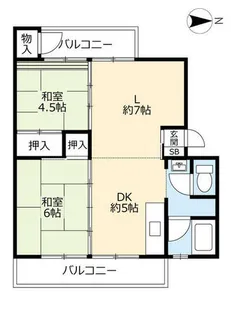 UR岩成台【0170301号室】の間取り
