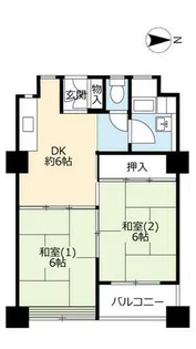 UR松ノ木町【0030216号室】の間取り