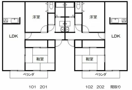 アルデア岸ノ上オエステ【2階】の間取り