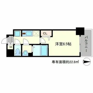 スワンズシティ新大阪ヴィーヴォ【14階】の間取り