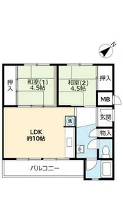 UR明石舞子【C460509号室】の間取り