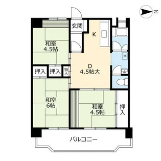 UR白銀一丁目【0000704号室】の間取り