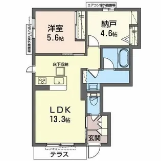 クローリス【1階】の間取り