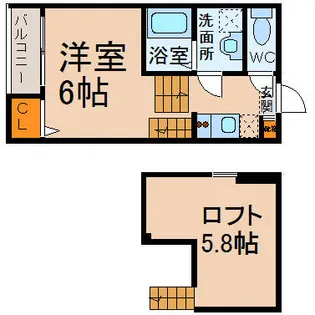 LALA FLAT ATSUTA KIRITOCHOU【1階】の間取り