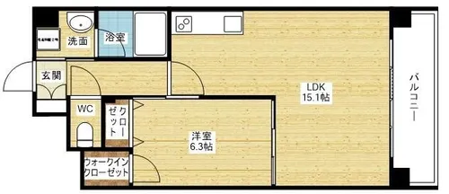 ア・ミュゼ新大阪【11階】の間取り