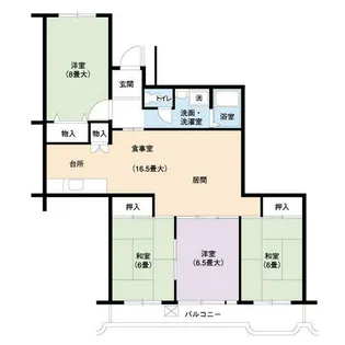 UR一社東【0000205号室】の間取り