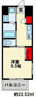 アミュゼ城野【9階】の間取り