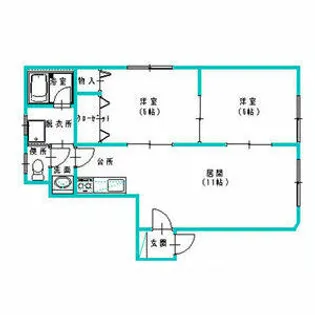 アーバン入船【101号室】の間取り