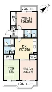 UR鈴の宮【0080110号室】の間取り