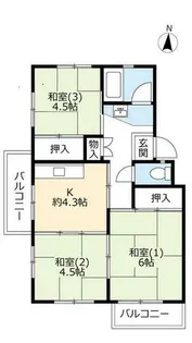 UR泉北茶山台二丁【0280109号室】の間取り