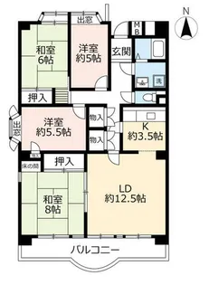 UR神宮東パークハイツ【0150604号室】の間取り