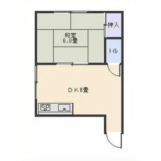 木村荘【1号室】の間取り