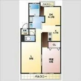 浦里第一マンション【3階】の間取り