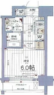 レジュールアッシュ梅田NEX【7階】の間取り