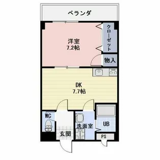 Limpiaチトセ【202号室】の間取り