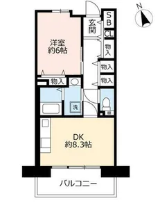 URグリーンヒルズ仁川【0010603号室】の間取り