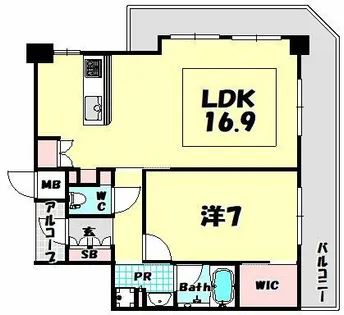 BELISTA神戸旧居留地【4階】の間取り