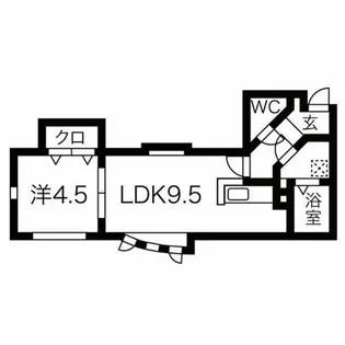 カーム澄川【2階】の間取り