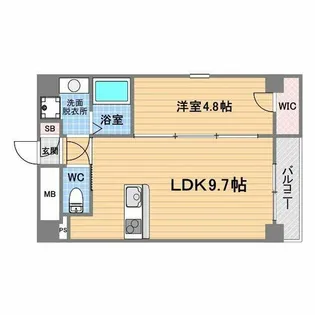 セレニテ甲子園【7階】の間取り