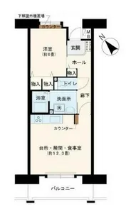 URフレール兵庫浜崎通【0270102号室】の間取り