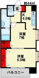 ザ・レジデンス香春口三萩野駅前【10階】の間取り