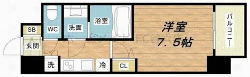 プロシード大阪NB3【4階】の間取り