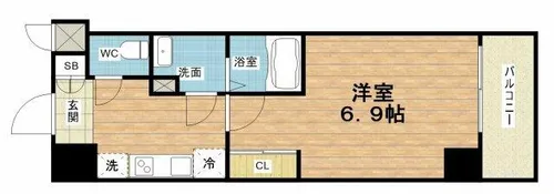 ヒルズパークサイド【8階】の間取り