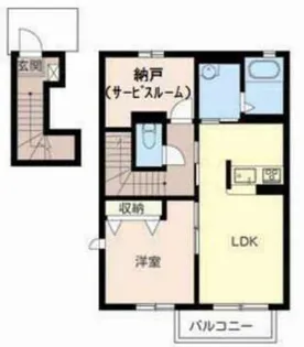 コモド恵美酒【2階】の間取り