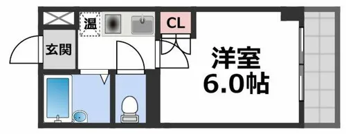 1Kの間取り画像