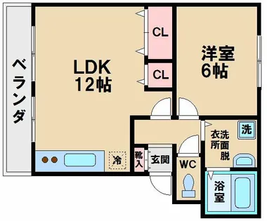 エレガンス・テンヨー【4階】の間取り