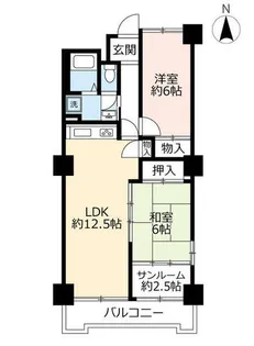 URアーバニア千代田【0001607号室】の間取り