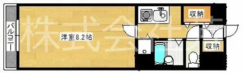 バニーメドー壱番館【308号室】の間取り