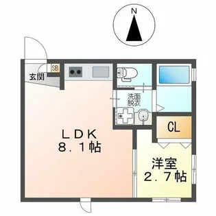 SELENITE日比野(セレナイトヒビノ)【4階】の間取り