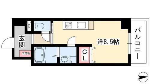 La Douceur今池【0210号室】の間取り