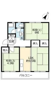 UR南花台【0260403号室】の間取り