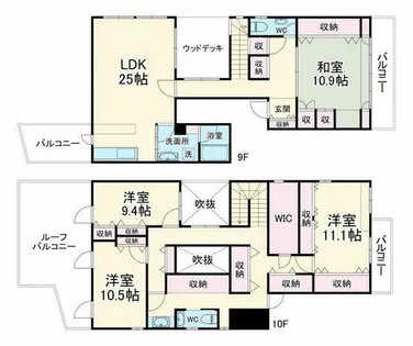 大阪府大阪市西区江戸堀1丁目【マンション】の間取り