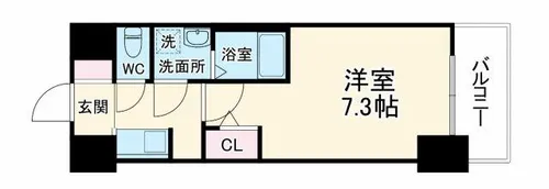 LaDouceur西天満【15階】の間取り