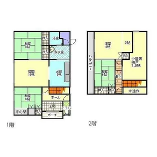 北海道上川郡愛別町字東町【一戸建】の間取り