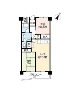 UR南港しらなみ【0330203号室】の間取り