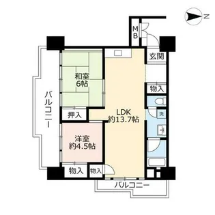 UR南港ひかりの【0141206号室】の間取り